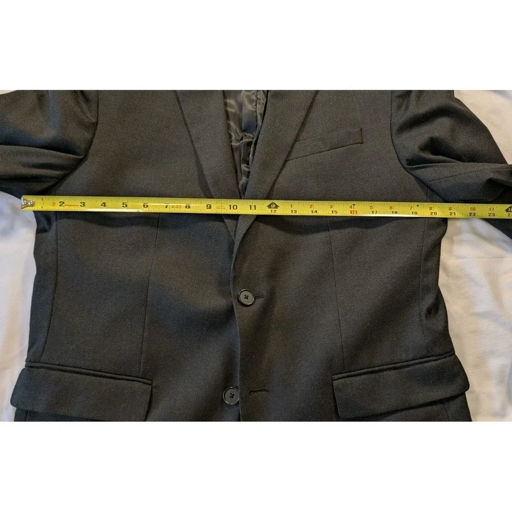Banana Republic Blazer Mens 42R‎ Slate Gray Slim Wool Nailhead Marzotto Modern